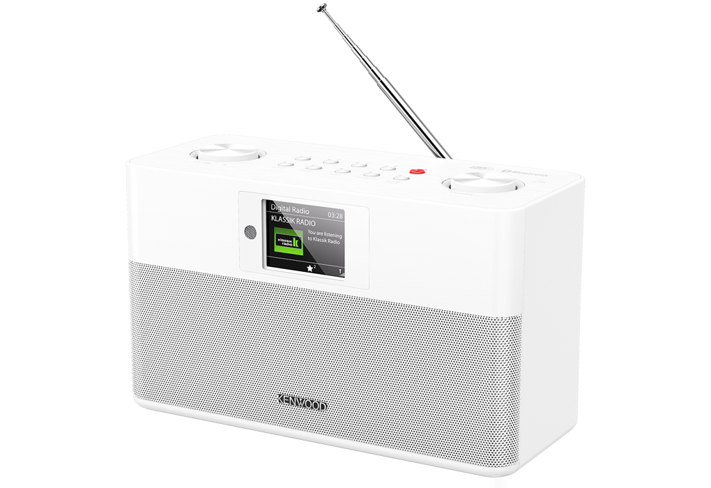 Kenwood CR-ST85DAB-W Kompaktradio mit Bluetooth und ASA-Warnfunktion