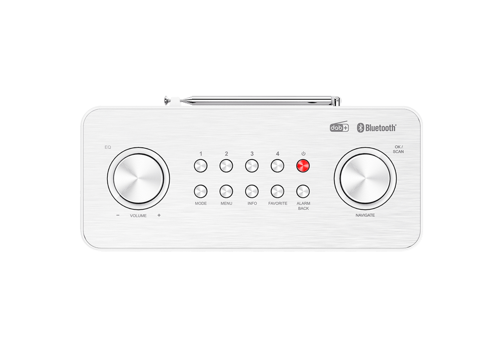 Kenwood CR-ST85DAB-W Kompaktradio mit Bluetooth und ASA-Warnfunktion