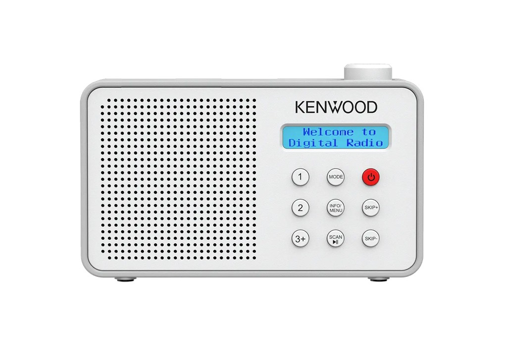 KENWOOD CR-M25DAB-W Tragbares DAB+ Radio mit ASA-Warnfunktion