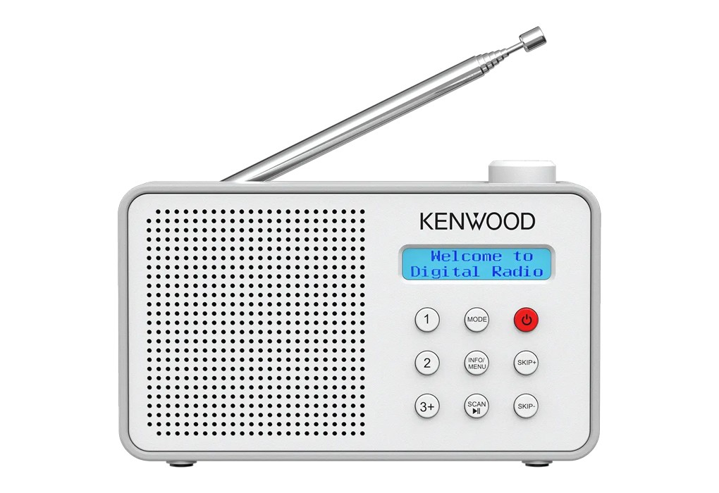 KENWOOD CR-M25DAB-W Tragbares DAB+ Radio mit ASA-Warnfunktion