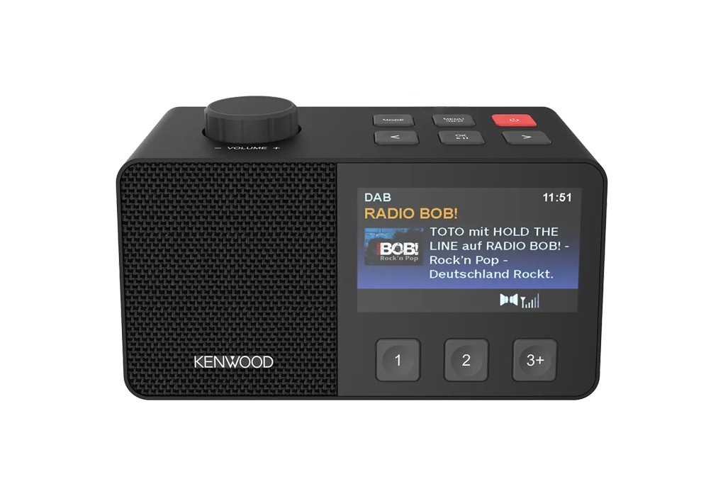 KENWOOD CR-M70DAB-B Senioren-Radio mit 10,8cm IPS-Farbdisplay & Easy Modus