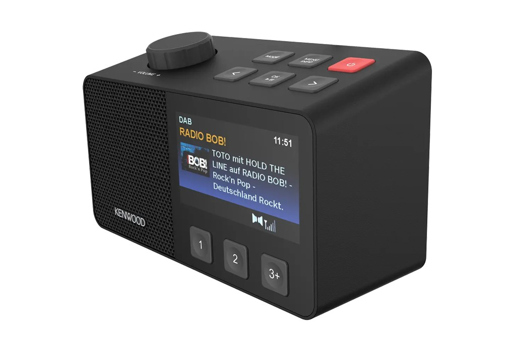 KENWOOD CR-M70DAB-B Senioren-Radio mit 10,8cm IPS-Farbdisplay & Easy Modus