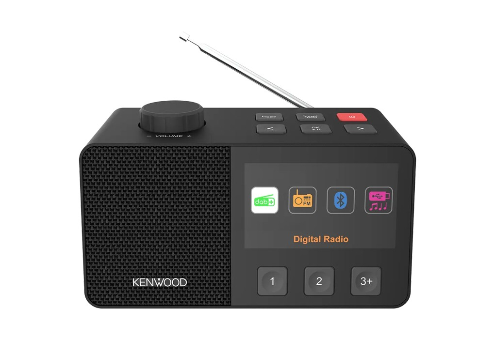 KENWOOD CR-M70DAB-B Senioren-Radio mit 10,8cm IPS-Farbdisplay & Easy Modus