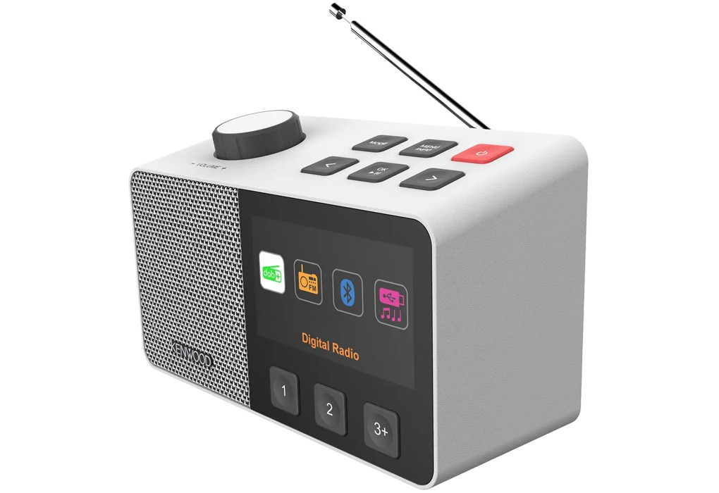 KENWOOD CR-M70DAB-W Senioren-Radio mit 10,8cm IPS-Farbdisplay & Easy Modus