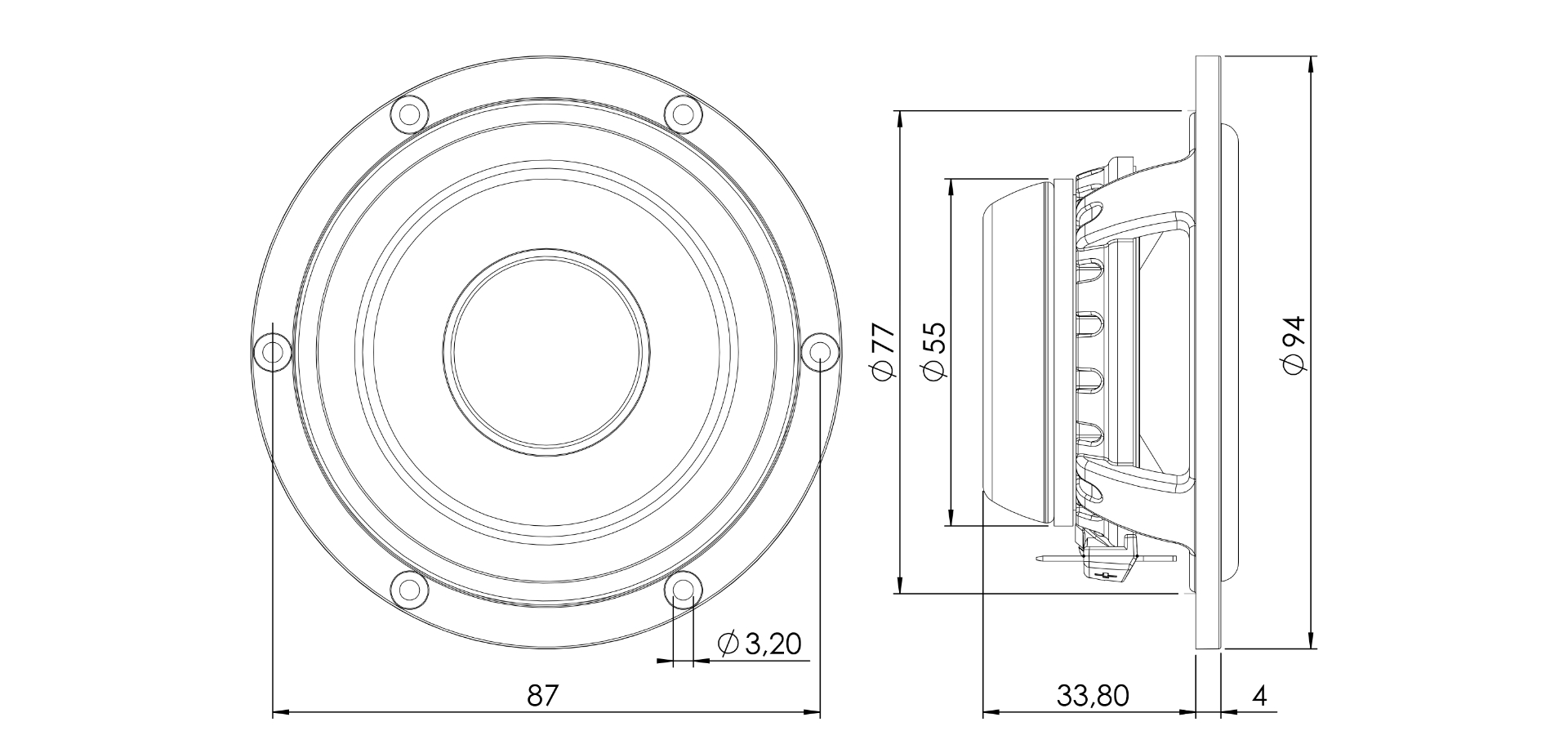 ETON RSC 8 cm Mitteltöner