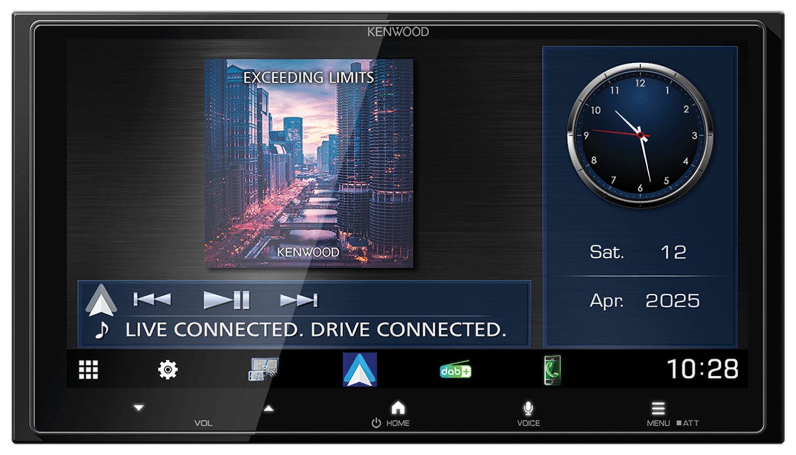 KENWOOD DMX7525DABS Kabellose Smartphone-Integration
