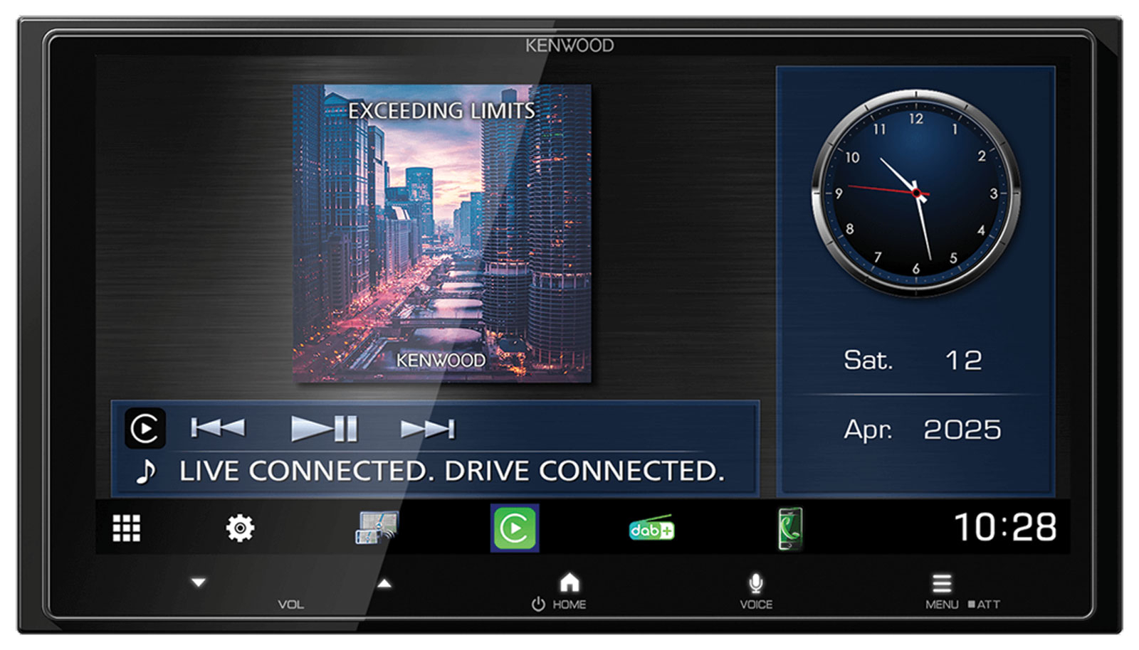 KENWOOD DMX7525DABS Kabellose Smartphone-Integration