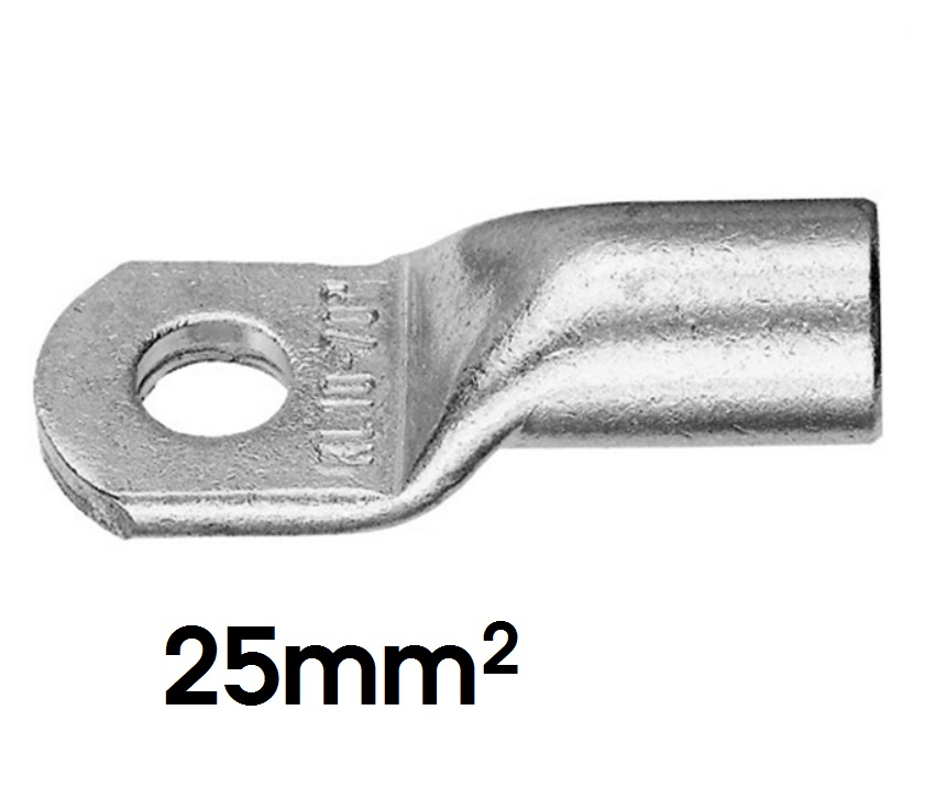 KLAUKE Rohrkabelschuh, 25mm², M6, 12mm breit 2 Stück