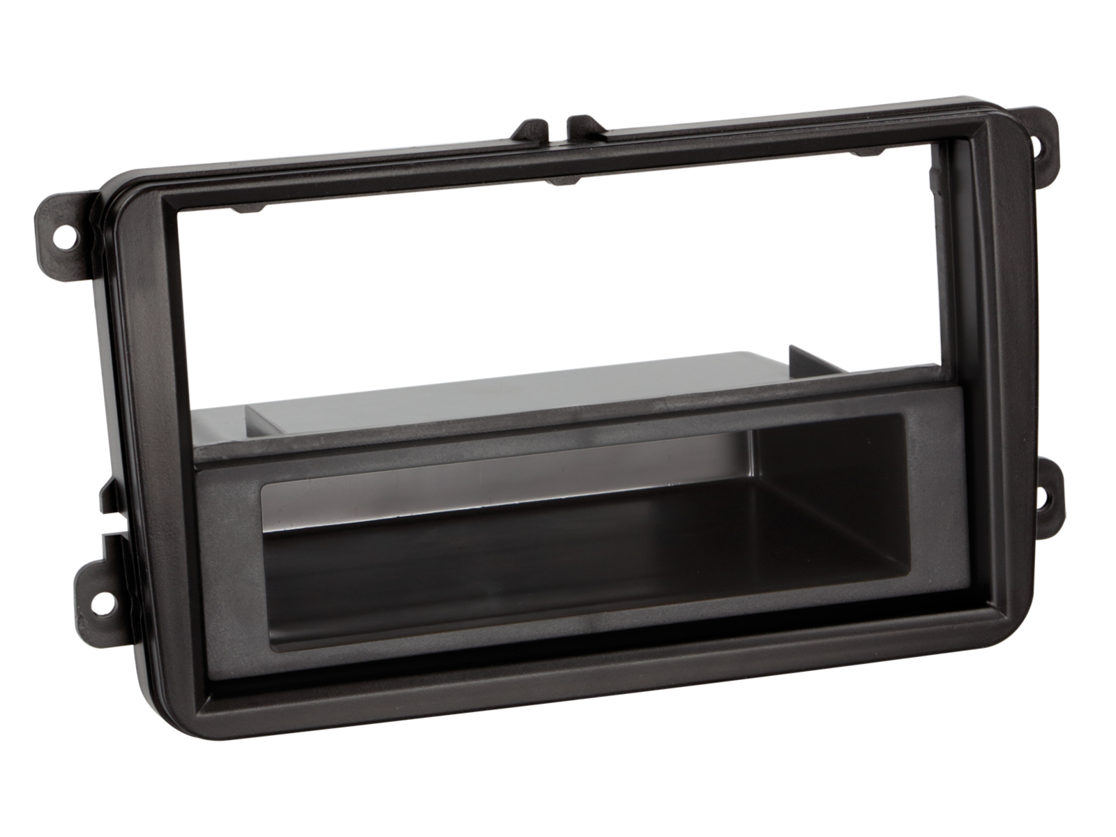 2-ISO Radioblende mit Fach Seat/Skoda/VW schwarz