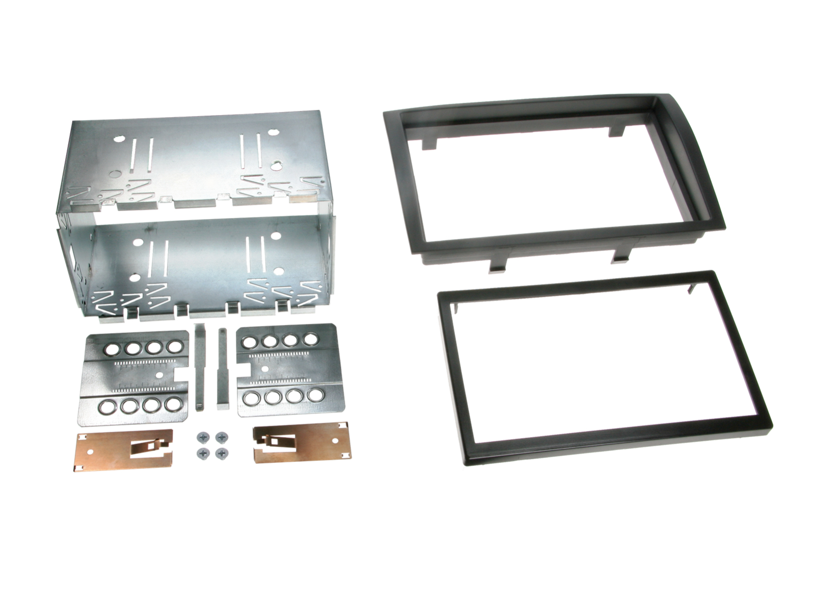 2-DIN Radioblende Citroen/Fiat/Opel/Peugeot Rubber Touch