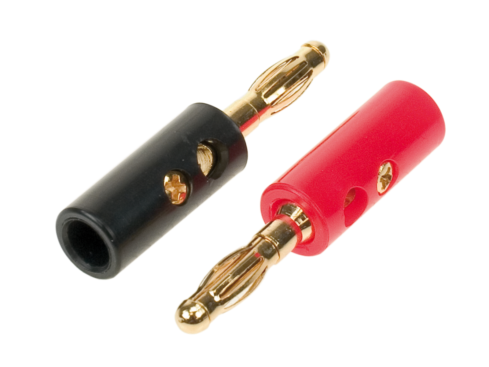 Bananenstecker 1 x rot/1 x schwarz 4 mm²-6mm² Einzelstecker