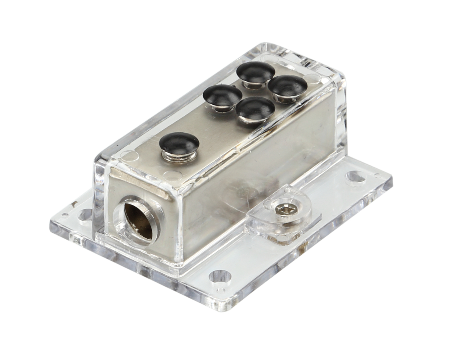 Verteilerblock (silber) 1 x 20 mm²  / 4 x 10 mm²