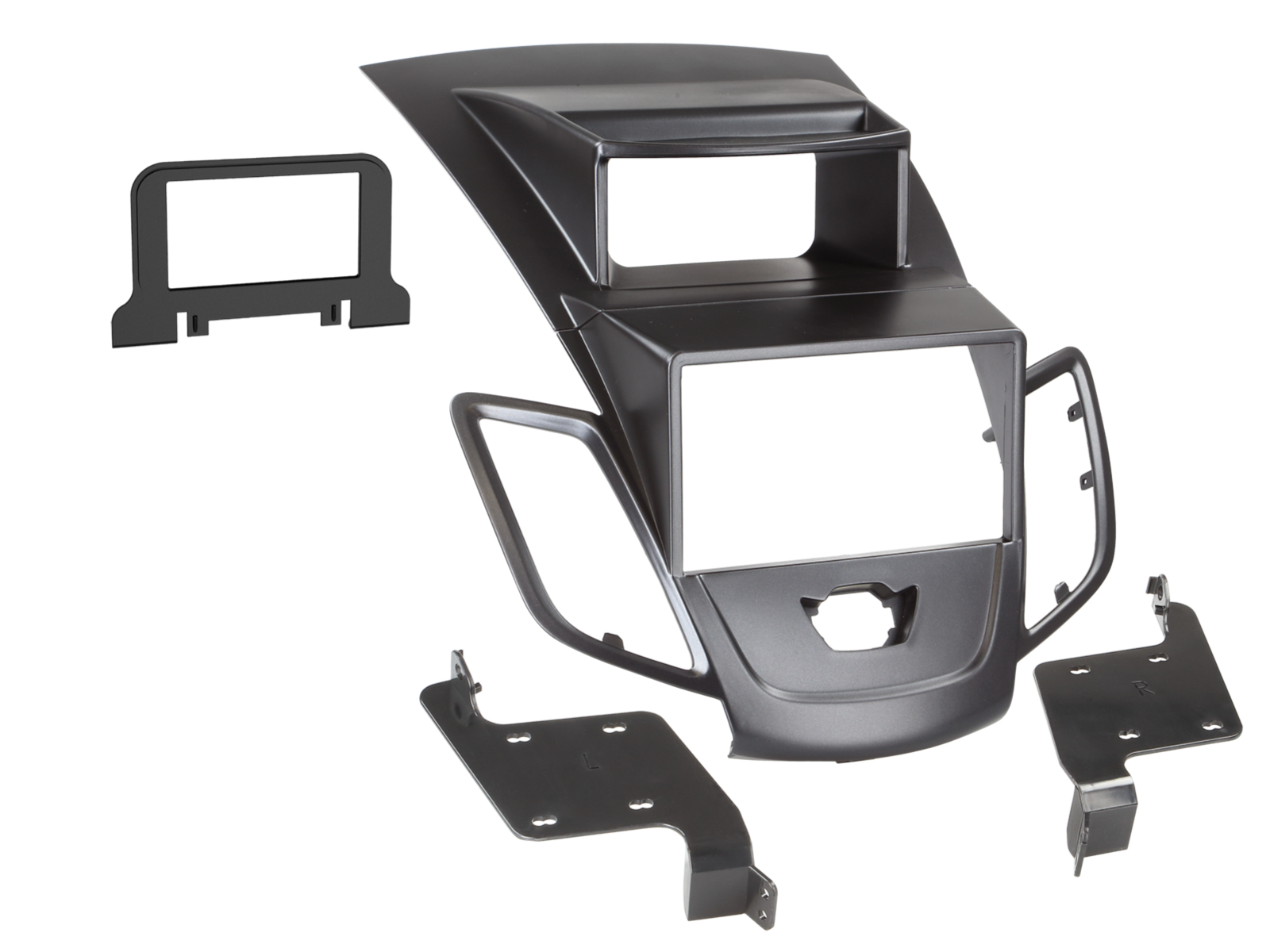2-DIN Radioblende Ford Fiesta mit Display schwarz