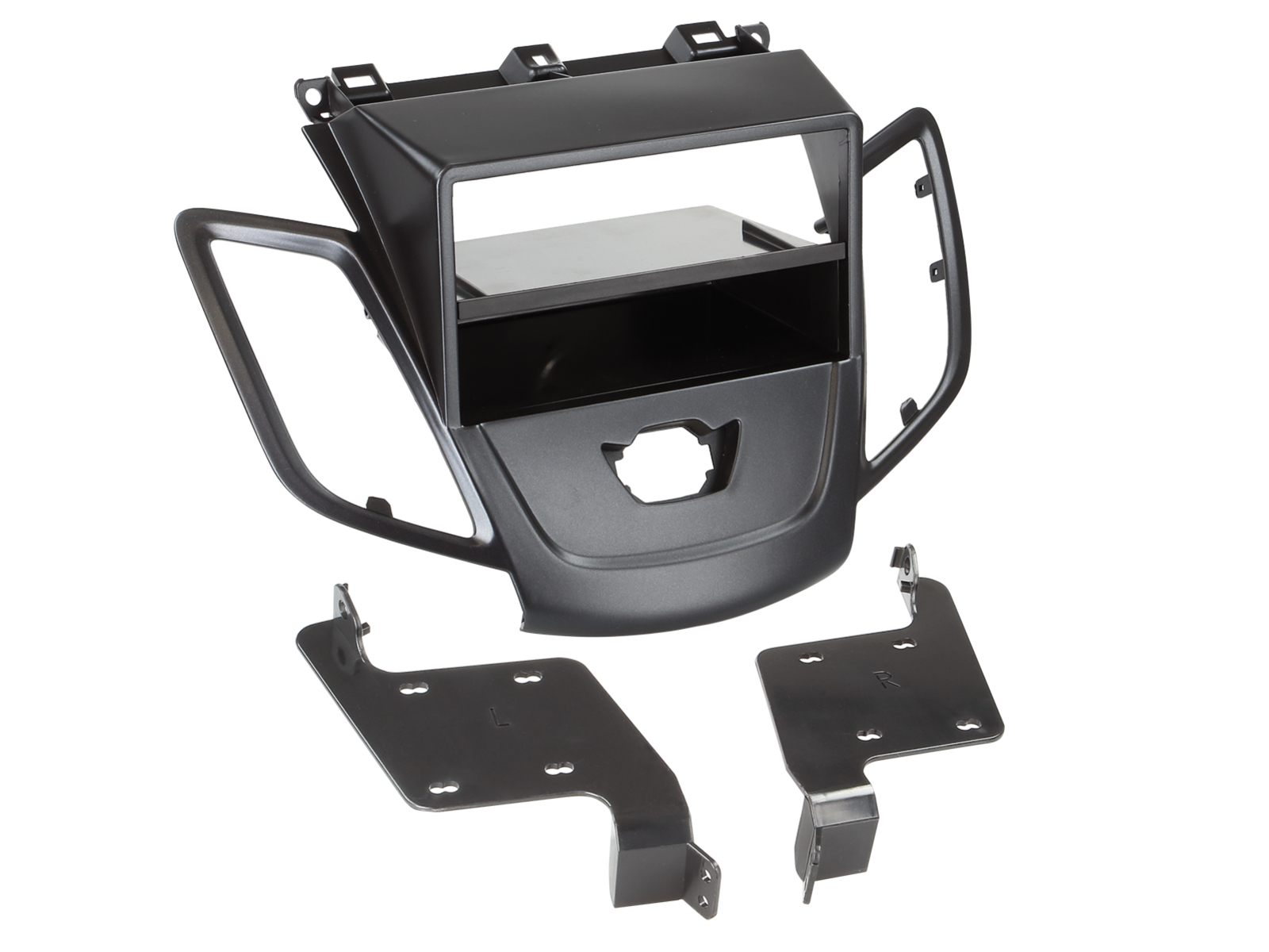 2-DIN Radioblende mit Fach Ford Fiesta ohne Display schwarz
