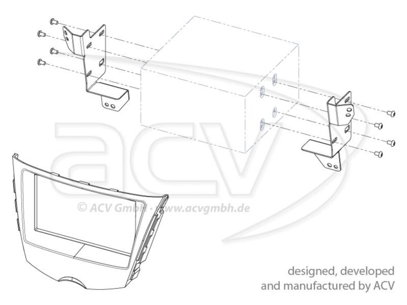 2-DIN RB Kia Venga 2009 > schwarz