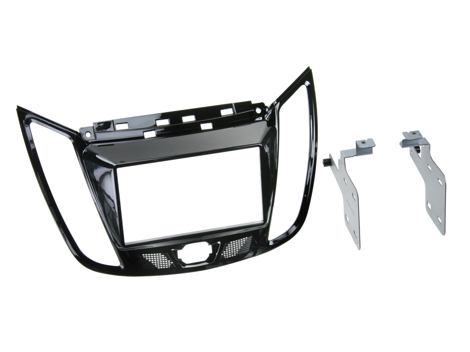 2-DIN Radiohalterung für Ford C-Max - Kuga in Klavierschwarz