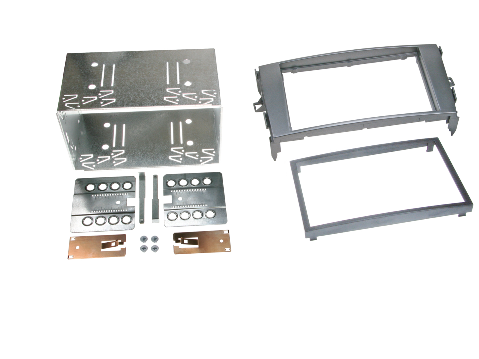 2-DIN Radioblende Toyota Auris/Verso anthrazit grau
