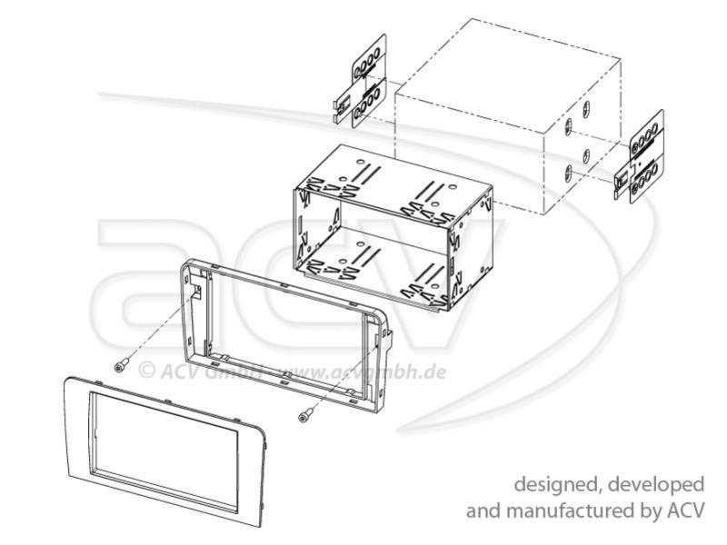 2-DIN RB Audi A3 PRO  (8P / 8PA) schwarz