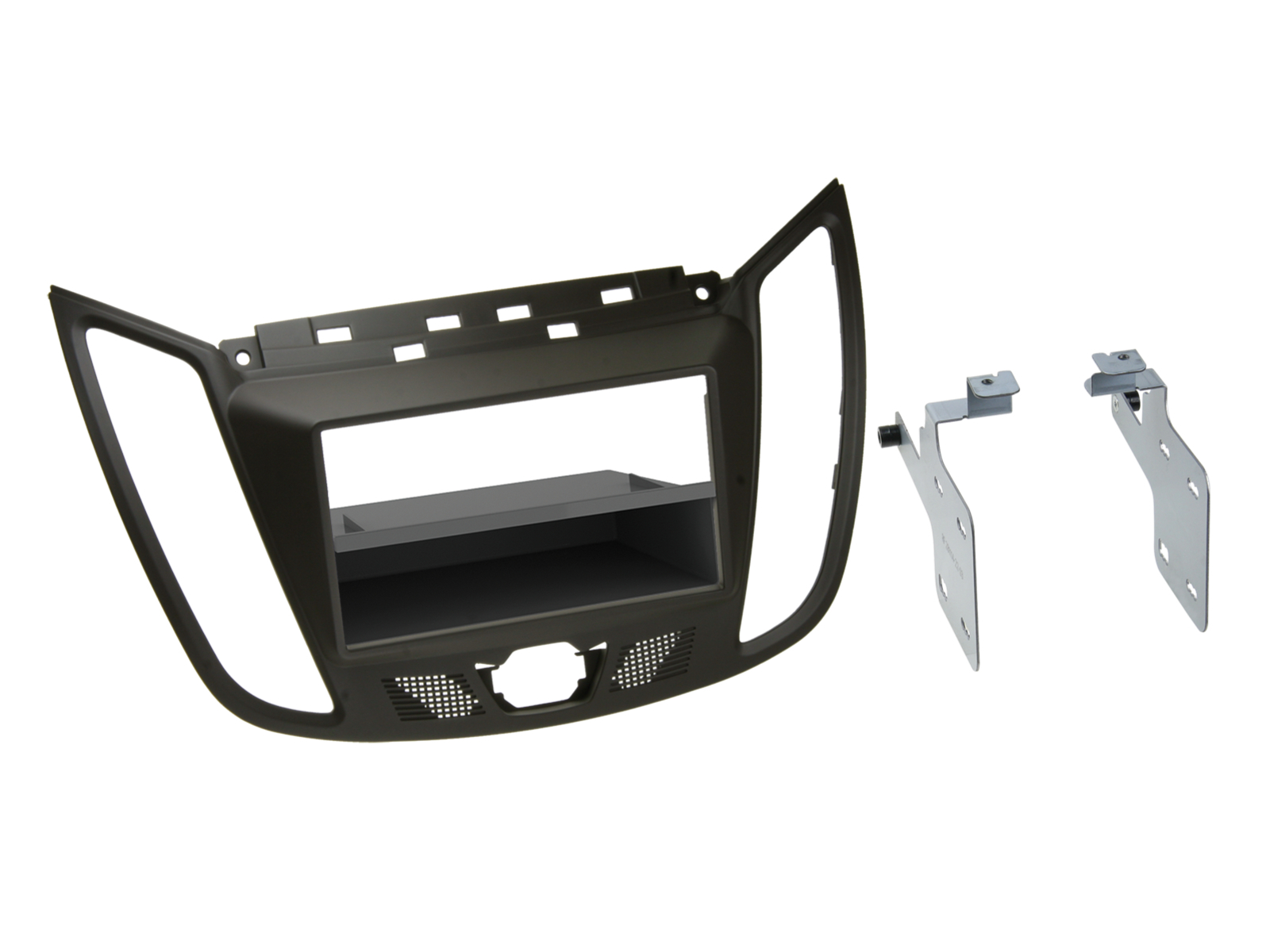 1-DIN Radiohalterung für Ford C-Max - Kuga in Klavierschwarzlack
