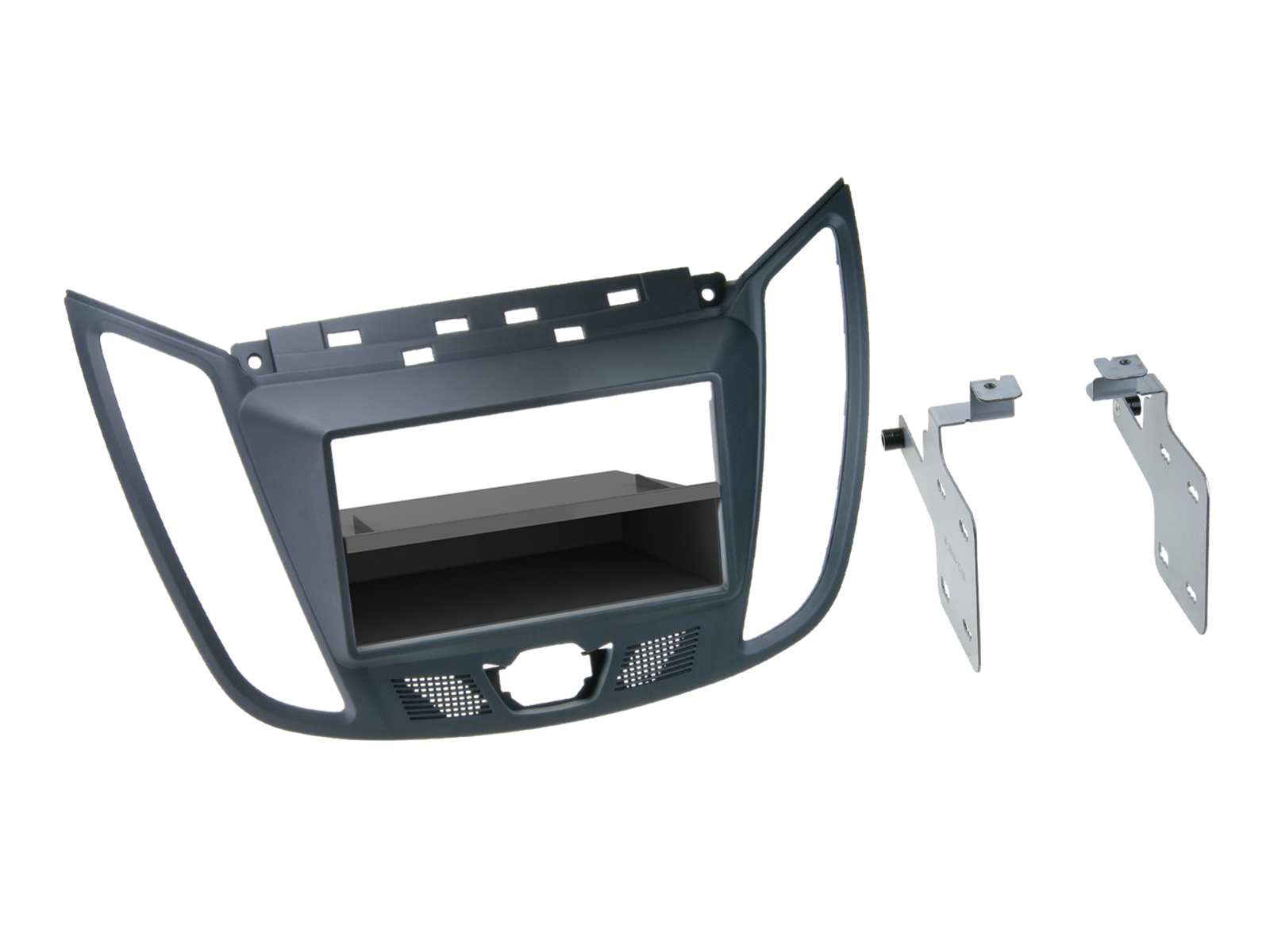 1-DIN Radiohalterung für Ford C-Max - Kuga in Dunkelgrau