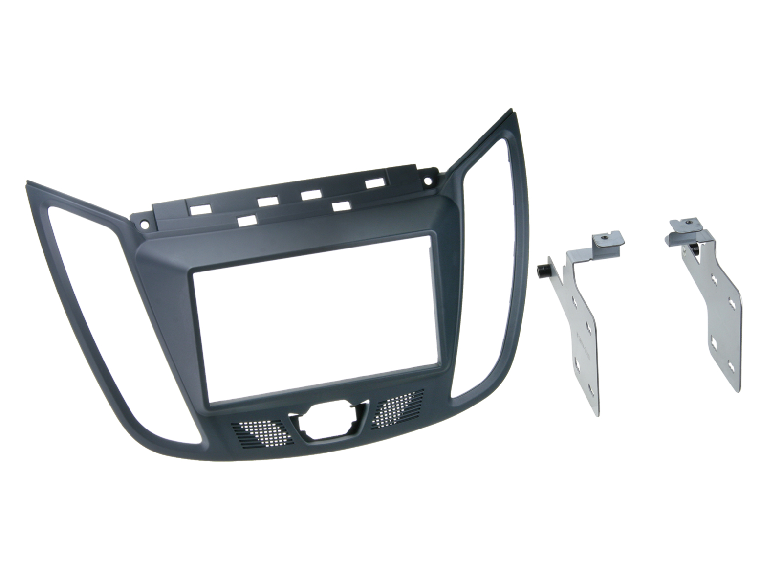 2-DIN Radiohalterung für Ford C-Max - Kuga in Dunkelgrau