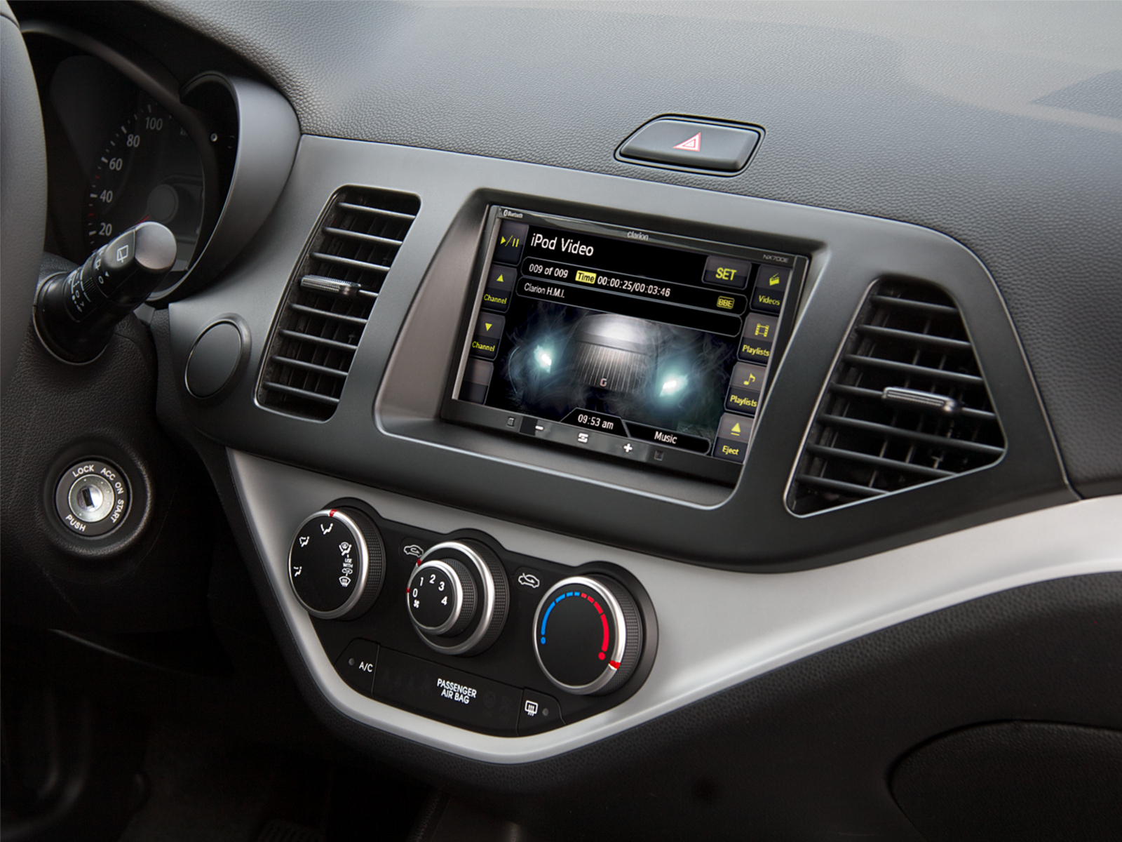 2-DIN RB Kia Picanto 2011 > schwarz