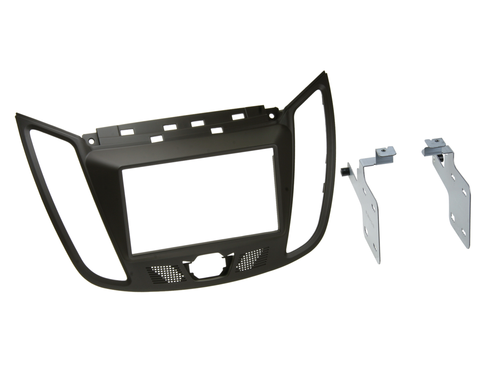 2-DIN Radioblende für Ford C-Max - Kuga in Dunkelbraun