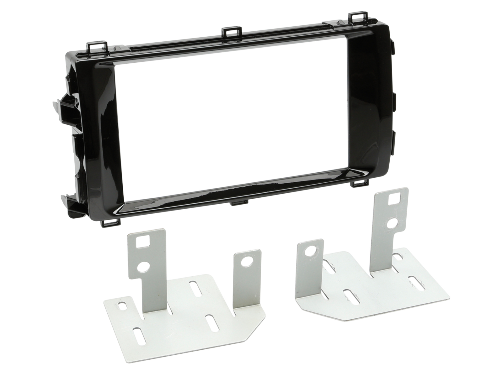 2-DIN Radioblende Toyota Auris 01/2013-08/2015 Klavierlack