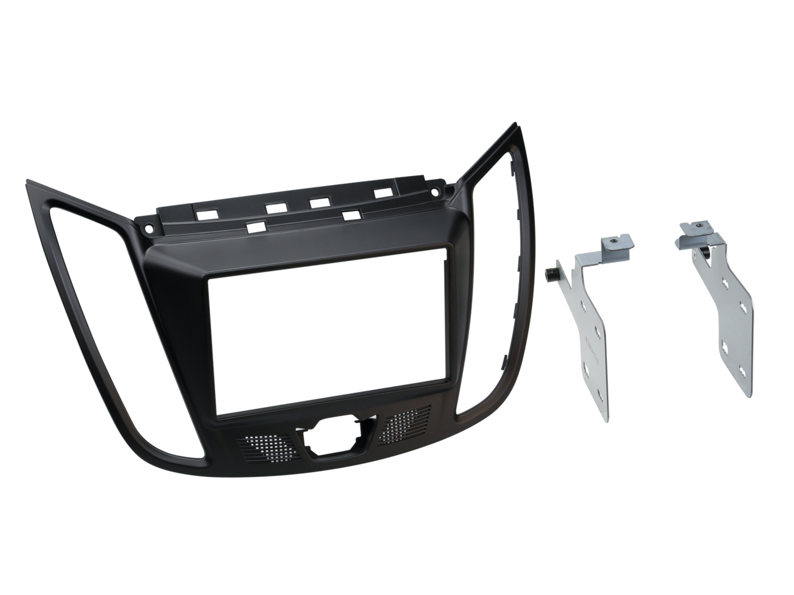 2-DIN Radiohalterung für Ford C-Max - Kuga in Mattschwarz