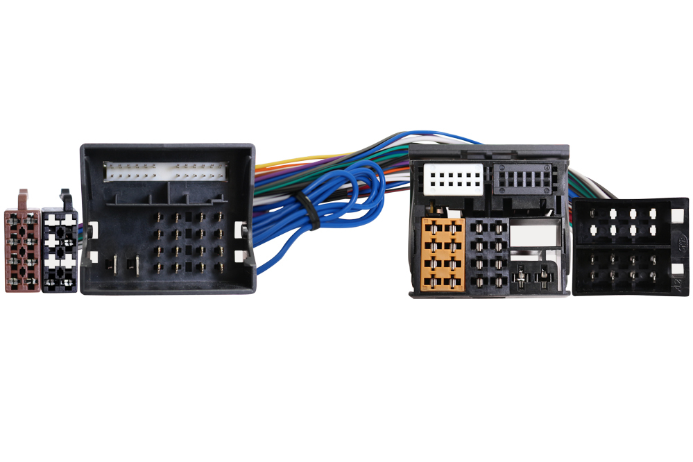 T-Kabelsatz auf ISO Buchsen und Stecker zu Skoda, Volkswagen