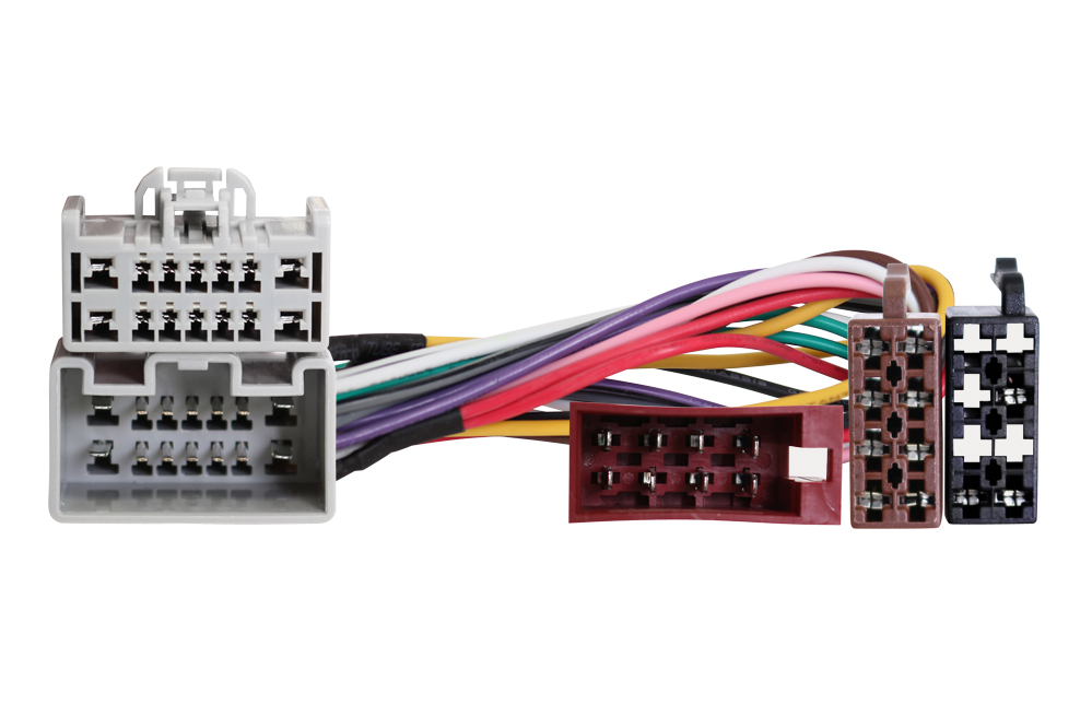 T-Kabelsatz fahrzeugspezifisch auf ISO Buchsen und Stecker