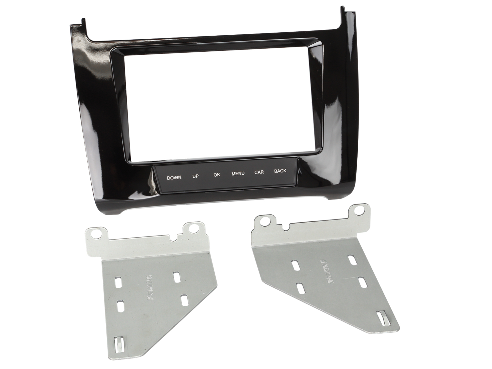 2-DIN Radioblende VW Polo(6R) 2014-2017 Klavierlack schwarz