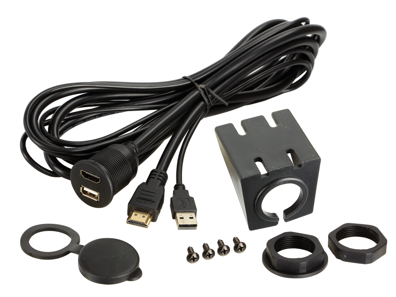 USB/HDMI Einbaubuchse/Aufbaugehäuse USB-A/HDMI