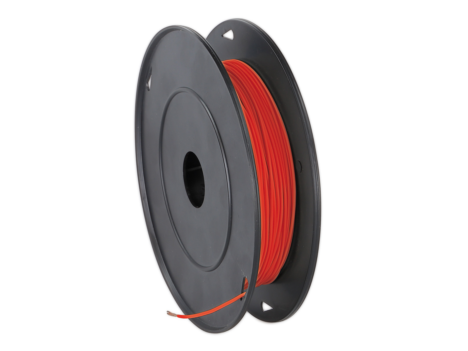 SPULE FLRY KABEL 0.75 MM² ROT 100 METER