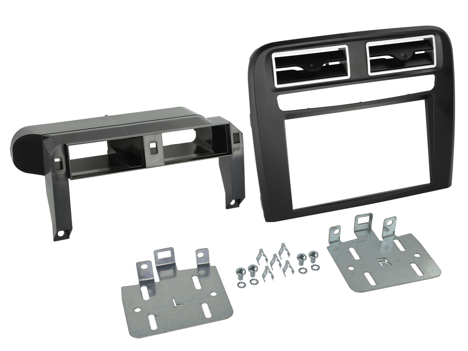 2-DIN Radioblende Fiat Grande Punto 2005-2010 schwarz