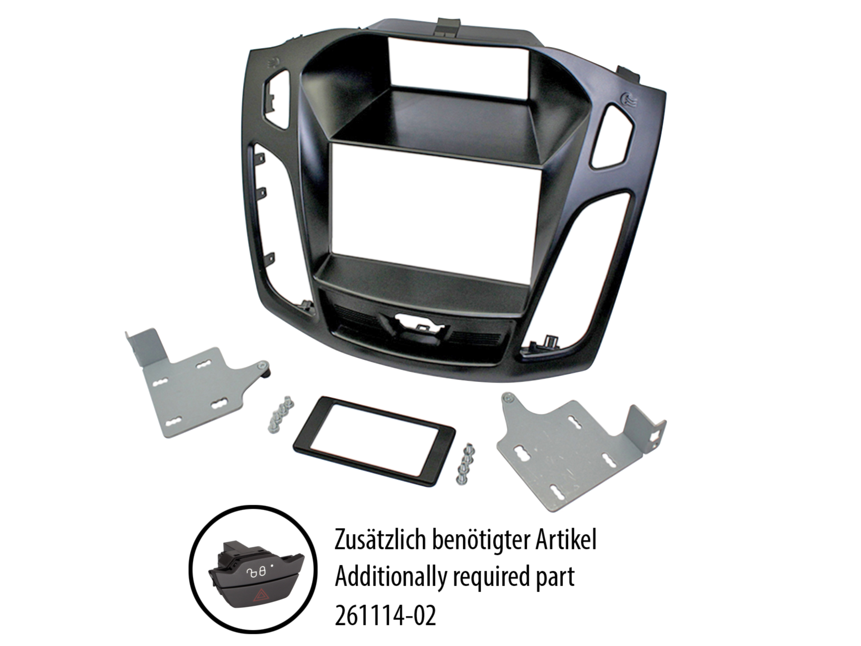 2-DIN Radioblende Ford Focus(DYB) 07/2013-08/2018