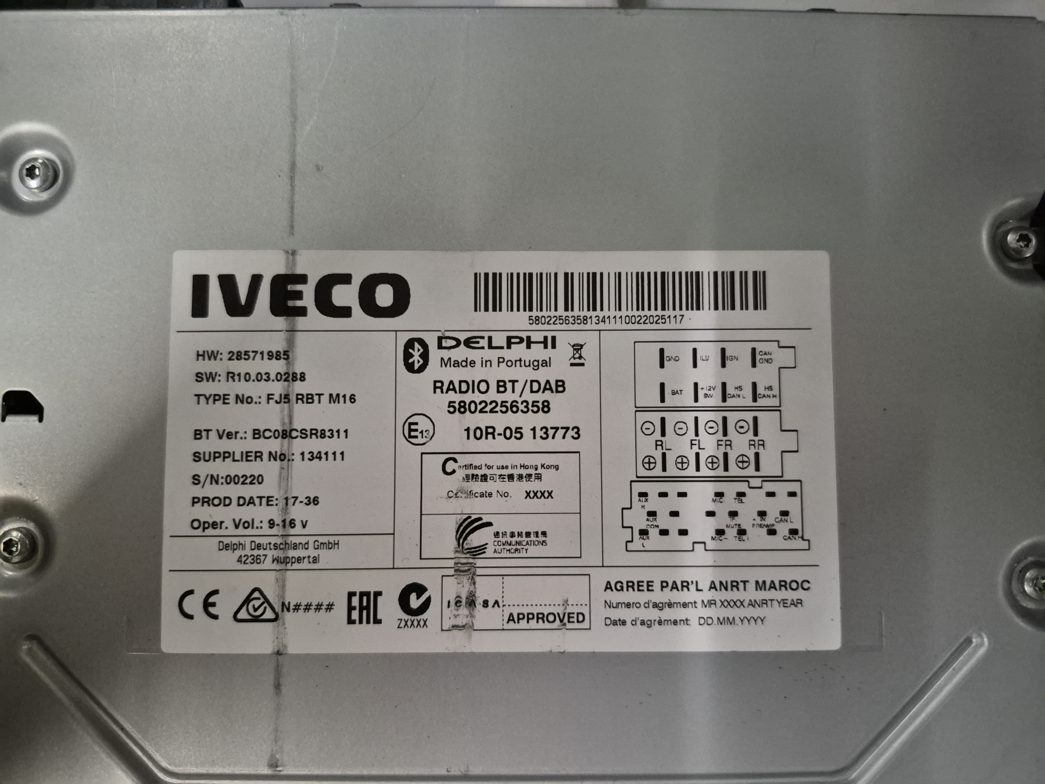 LFB Iveco Daily 2016-> Mini-ISO