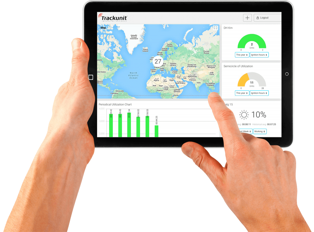 Trackunit 5 Serie 3G Netzwerkdeckung