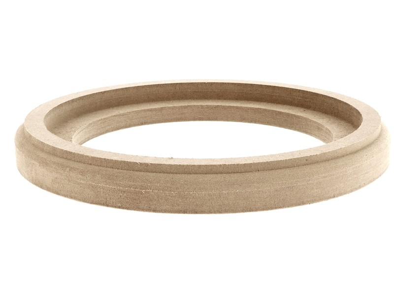 MDF Holzring 16cm mit Falz + Laminierrand