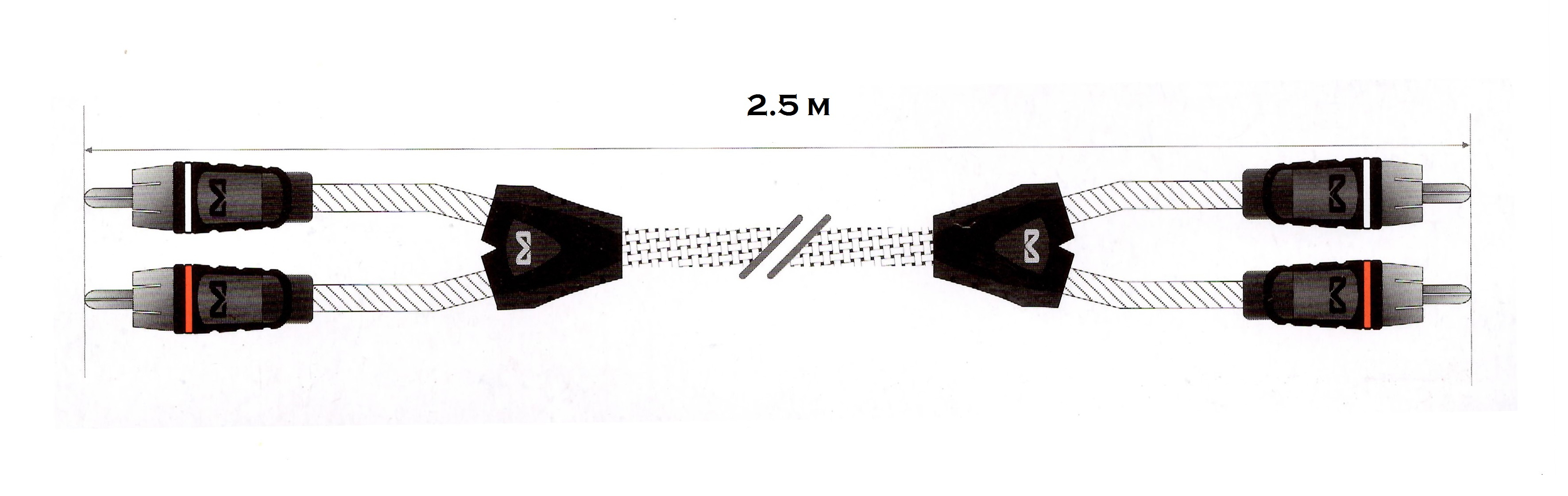 Premium Audio Cinchkabel, 2 Kanal, XAP250-Serie 250cm