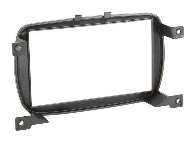 2-DIN Radioblende Fiat 500 07/2015-2023  Klavierlack