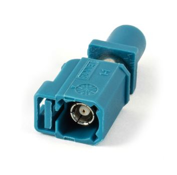 FAKRA Adapterkabel, Stecker/Buchse, wasserblau