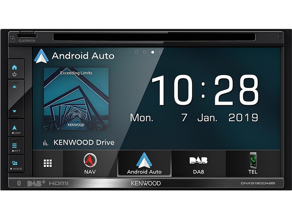 Kenwood DNX-5190DABS 2-Din Navigation mit DAB und Apple CarPlay, Android Auto