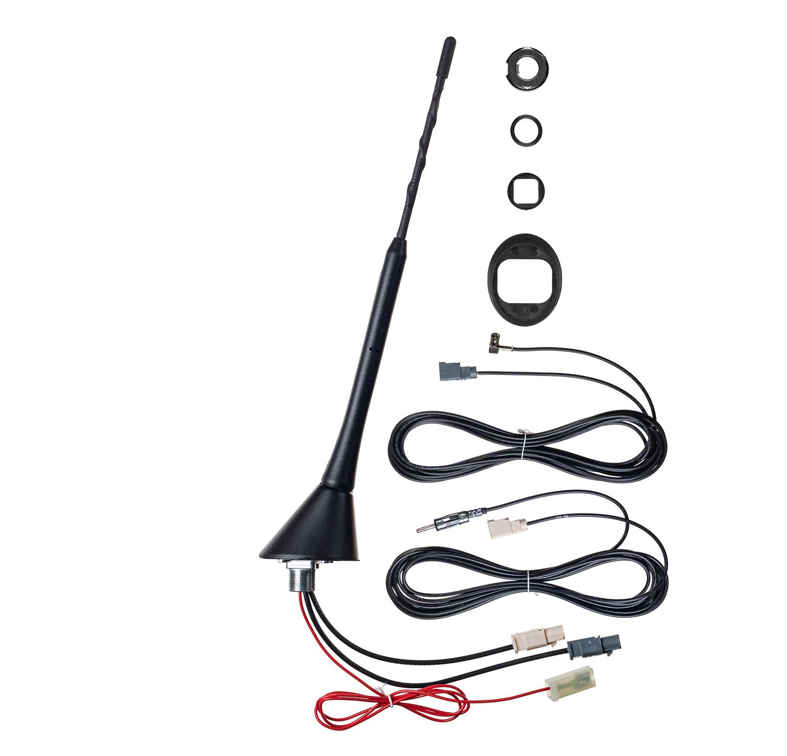 ATBB 2118.04 FM/DAB+ Aktiv-Antenne mit 5m DIN - SMB Kabel-Set