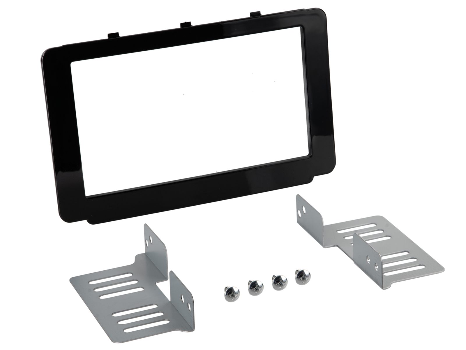 2-DIN Radioblende Toyota Hilux 2016-2020 Klavierlack