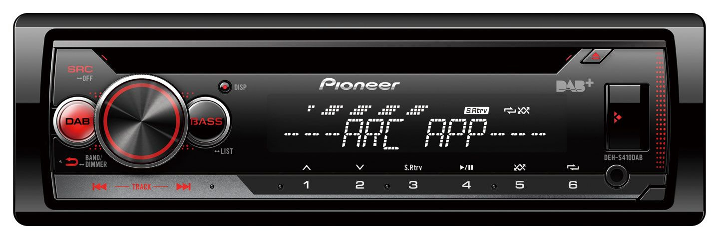 Pioneer DEH-S410DAB - CD/MP3-Autoradio mit DAB / USB / iPod / AUX-IN