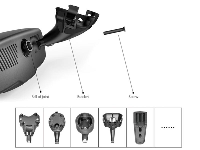 Spiegelmonitor Scheibenhalter Citroen/Peugeot/Seat/Toyota/VW