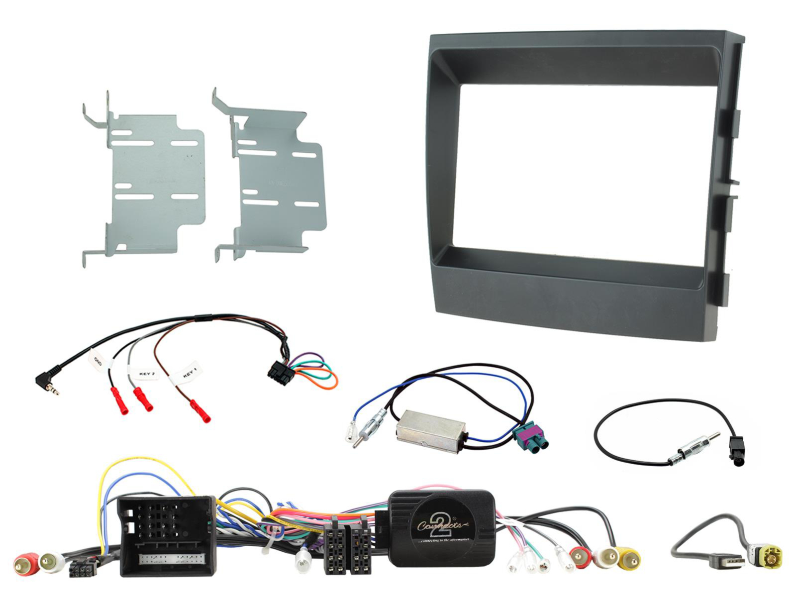 2-DIN Kit Porsche Panamera 2009-2016 LFB/Amp schwarz