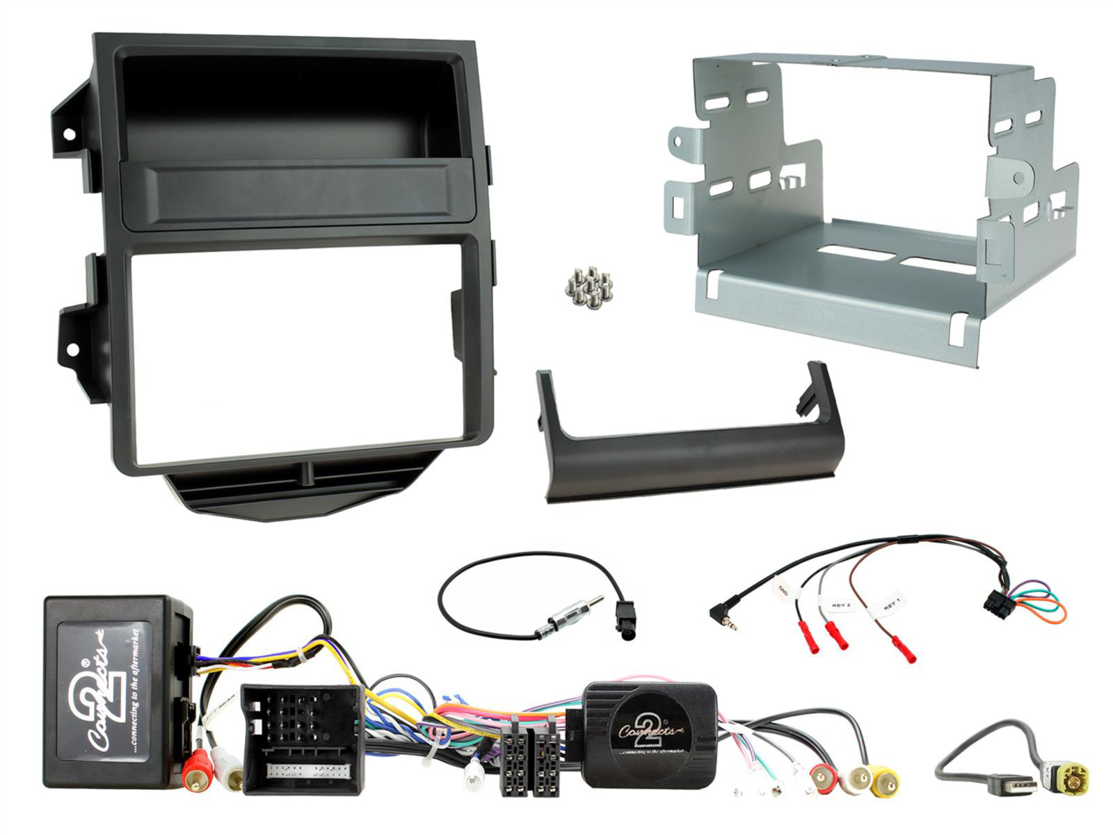 2-DIN Kit Porsche Macan 2014-2016 LFB/Amp MOST schwarz