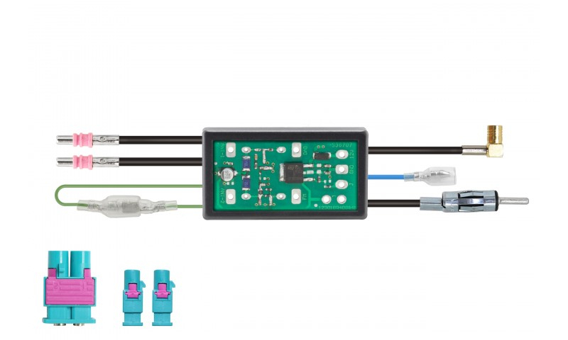 DAB+ Verstärker, Diversity- und Signalsplitter - Paket DIN